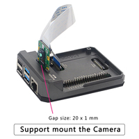 Argon NEO Raspberry Pi 4 przypadku aluminium metalowa powłoka przesuwne pokrywa magnetyczna pasywne chłodzenie radiator silikonowy dla RPi Model 4B 3